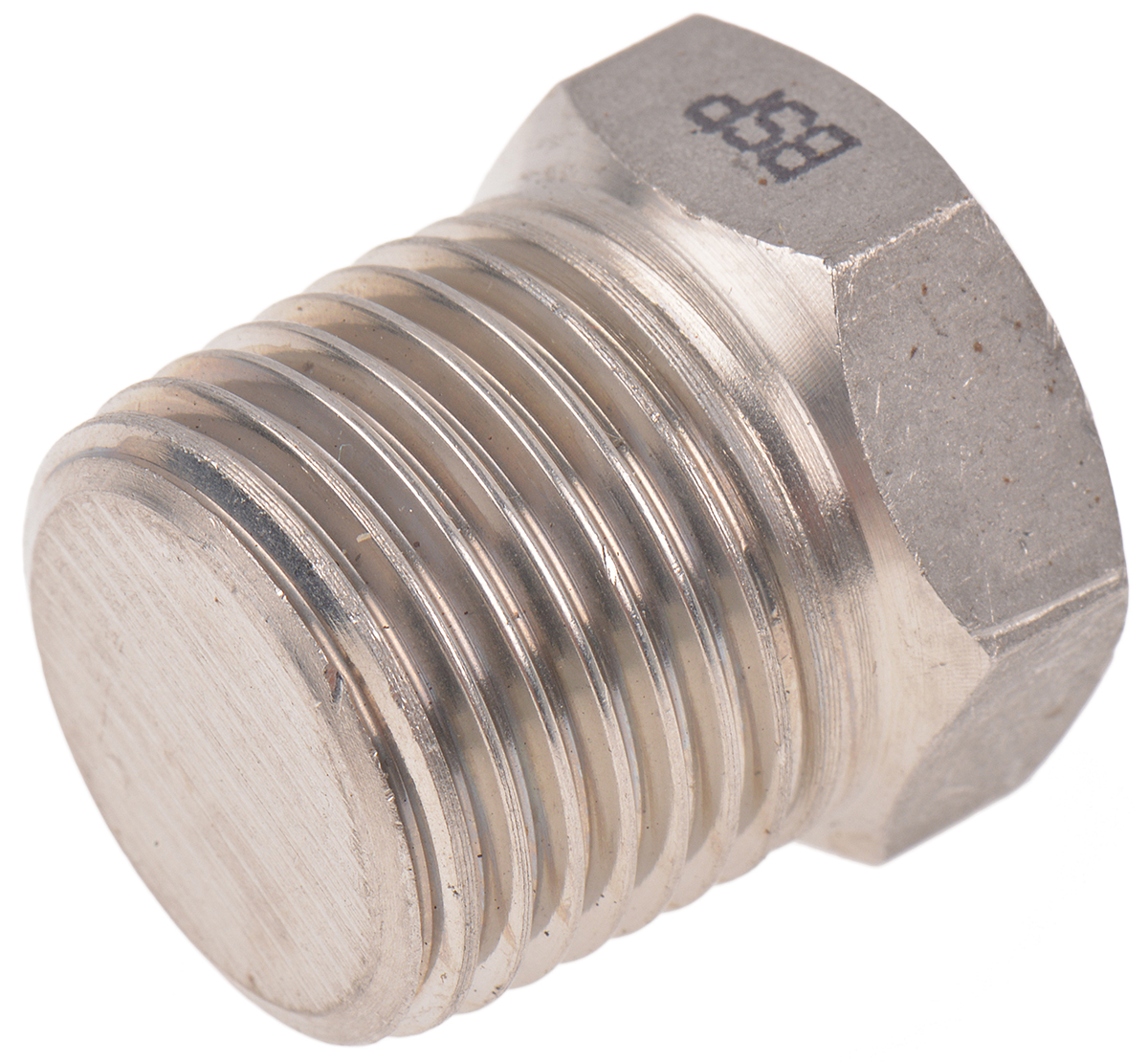 RS PRO Stainless Steel Pipe Fitting, Straight Hexagon Hexagon Plug, Male R 1/2in