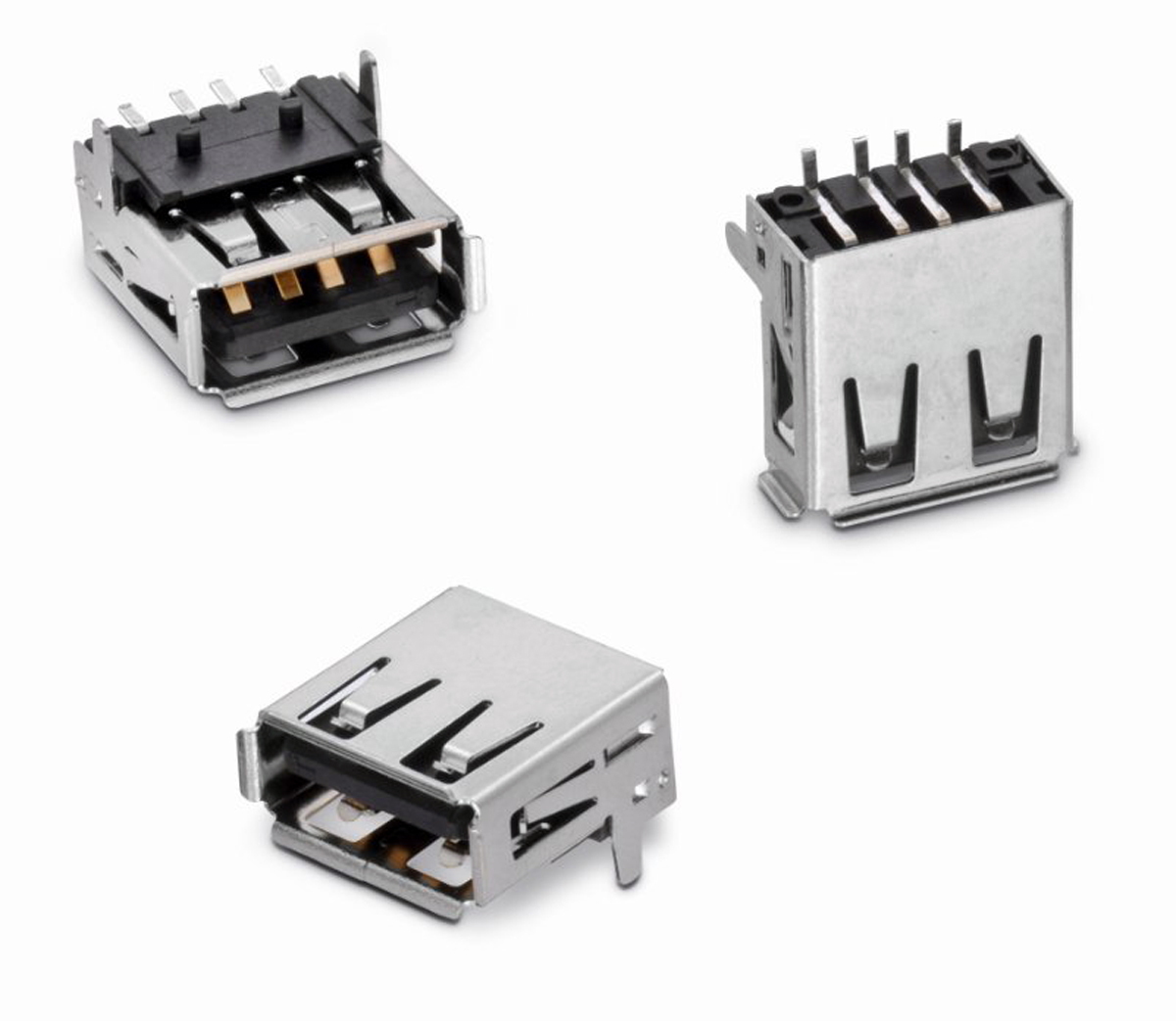Wurth Elektronik Straight, SMT, Plug- Single Port Type A 2.0 USB Connector
