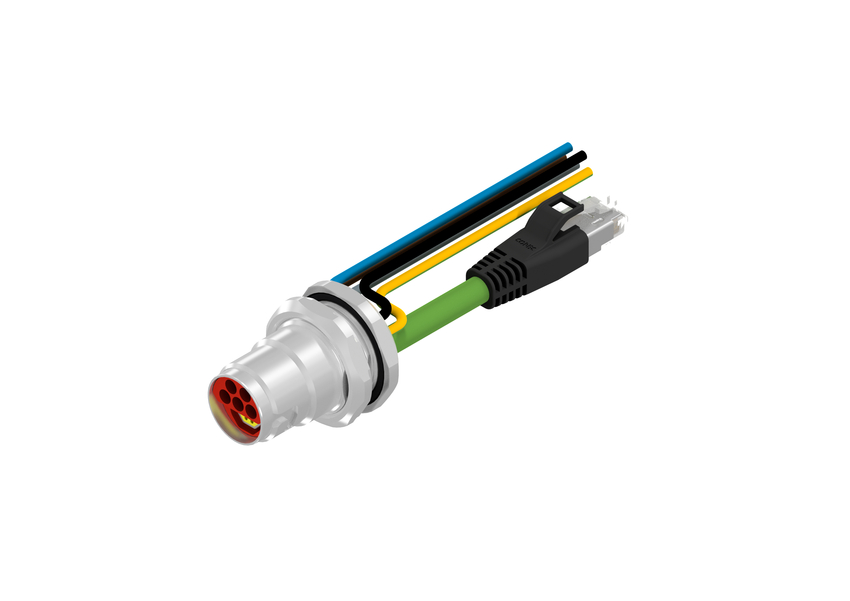 CONEC Connector, 9 Contacts, Panel, B17 Connector, Socket, Male/Female, IP65, IP67, 57-22 Series