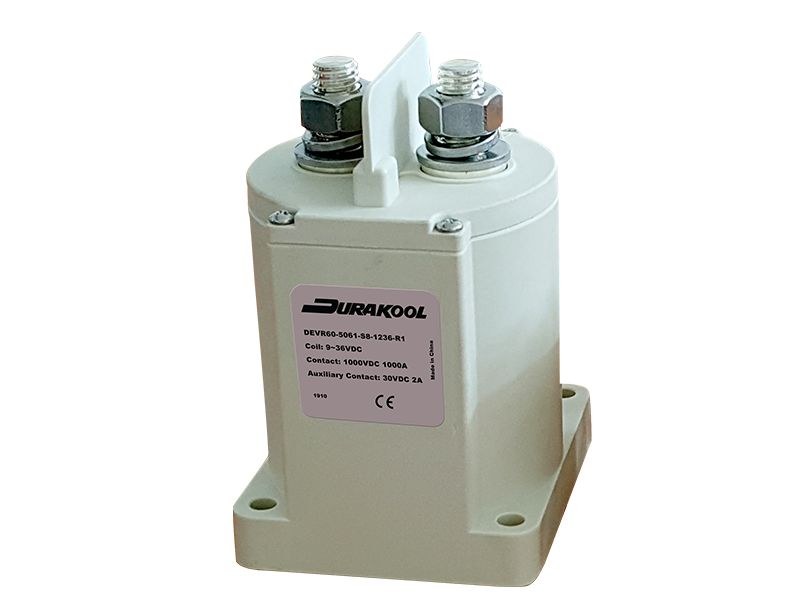 Durakool DEVR DEVR60 Contactor, 36 V dc Coil, 1-Pole, 1 kA, NO, 1 kV dc