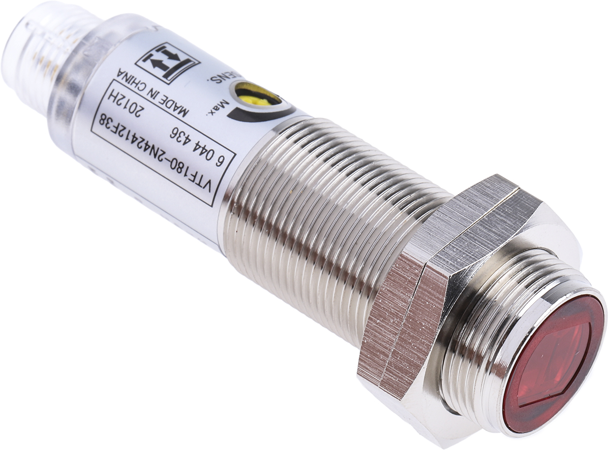 RS PRO Background Suppression Photoelectric Sensor, Barrel Sensor, 1 mm → 140 mm Detection Range