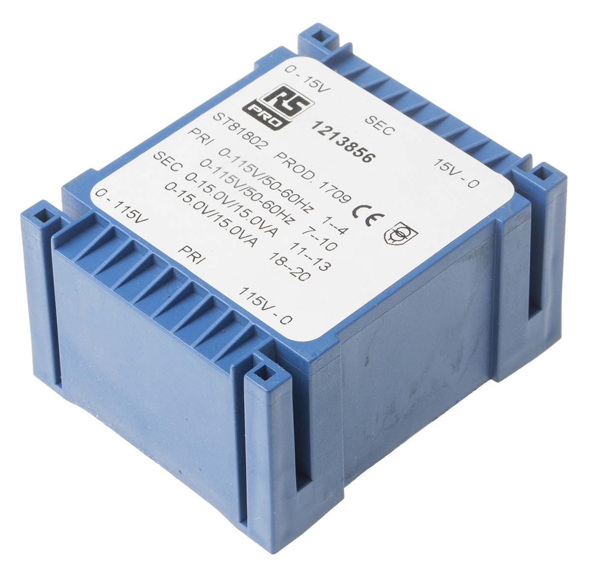 RS PRO 2 x 15V ac 2 Output PCB Mount PCB Transformer, 30VA
