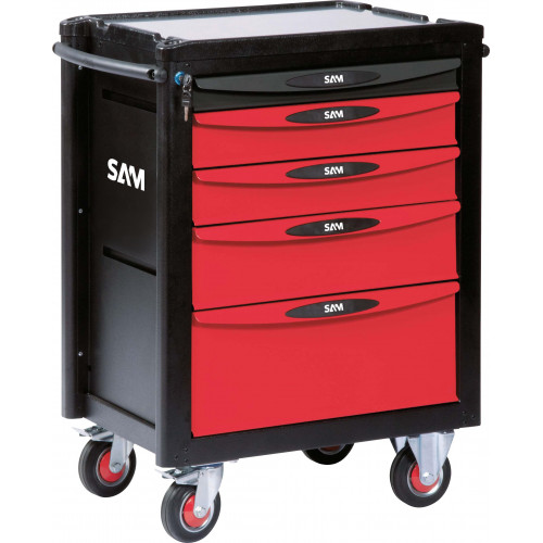 SAM 5 Drawer ABS Wheeled Tool Trolley