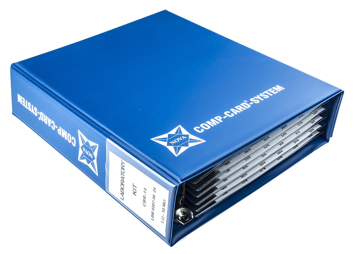 Nova, CBR-14 Metal Film, Through Hole 144 Resistor Kit, with 3080 pieces, 1 Ω → 10MΩ