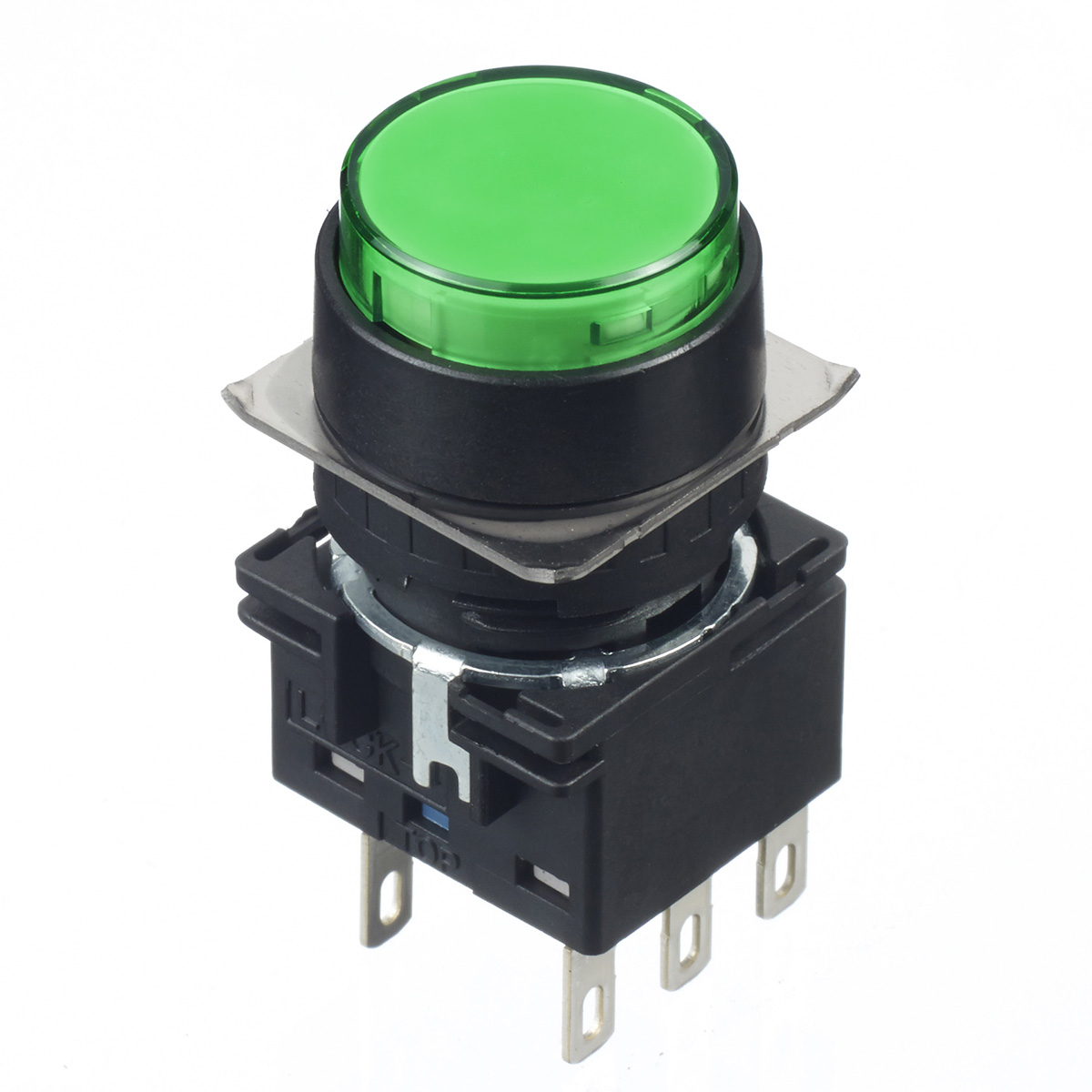 Idec Green Round Push Button Switch