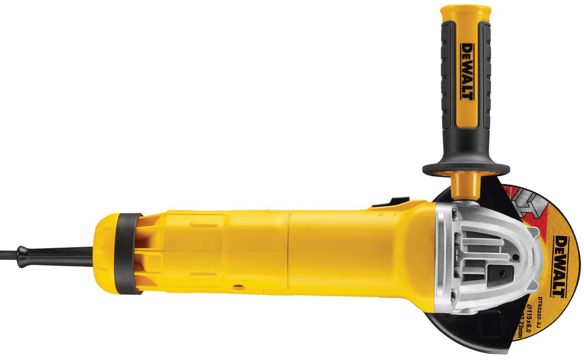 DeWALT DEW4206 115mm Corded Angle Grinder, 3 Pin Industrial Plug
