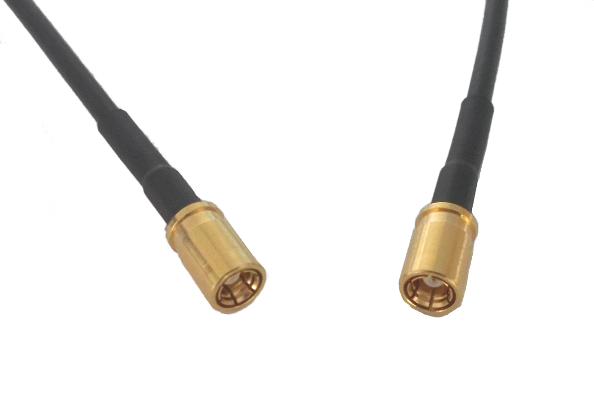 Telegartner L09999 Series, 1000 mm, RG174 Coaxial, Terminated 50 Ω