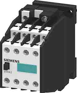 Siemens 3TH4 Contactor Relay, 220/264 V ac Coil, 8-Pole, 6 A 888 V, 4 NO/4 NC, 888V