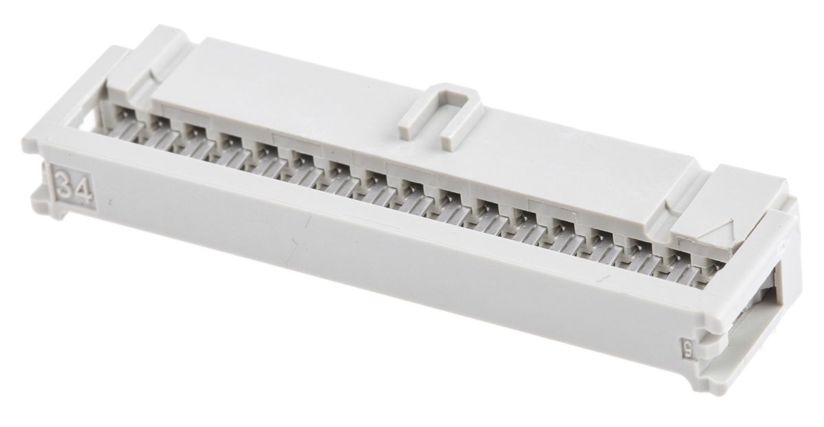 Harting 34-Way IDC Connector Socket for Cable Mount, 2-Row