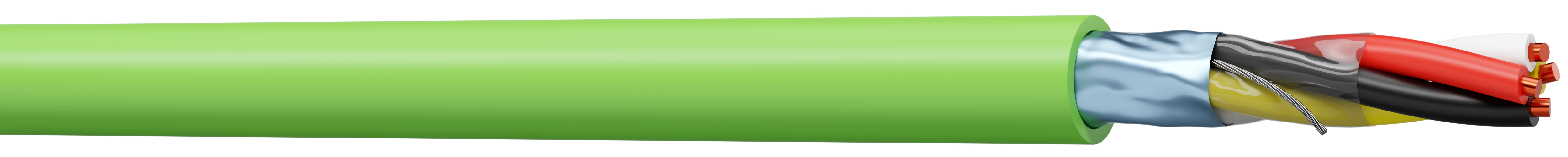 AXINDUS EIB Series Twisted Pair Cable, 4 Cores, 0.8 mm², Screened, Aluminium Tape Shield, PVC Wire Cable