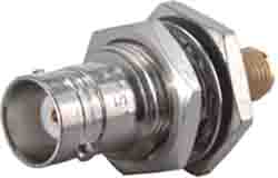 Huber+Suhner Straight RF Adapter BNC Socket to SMA Socket 4GHz