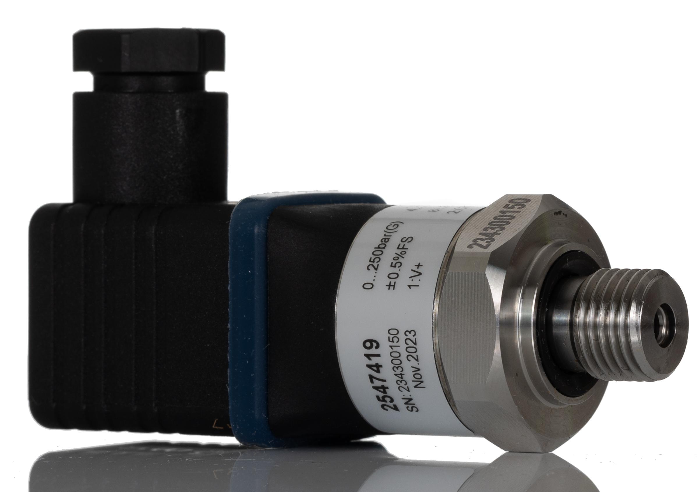 RS PRO Pressure Sensor, 0bar Min, 250bar Max, Gauge Reading