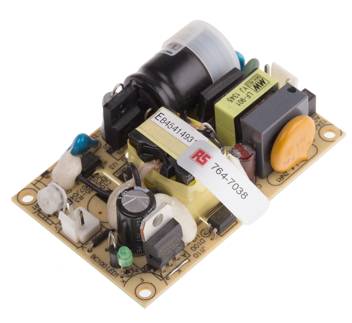 MEAN WELL Switching Power Supply, EPS-35-48, 48V dc, 750mA, 36W, 1 Output, 120 → 370 V dc, 85 → 264 V ac
