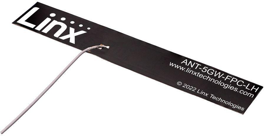 Linx ANT-5GW-FPC-LH100M4 Plate Omnidirectional Antenna with MHF4 Connector, 4G, 5G, NB IoT