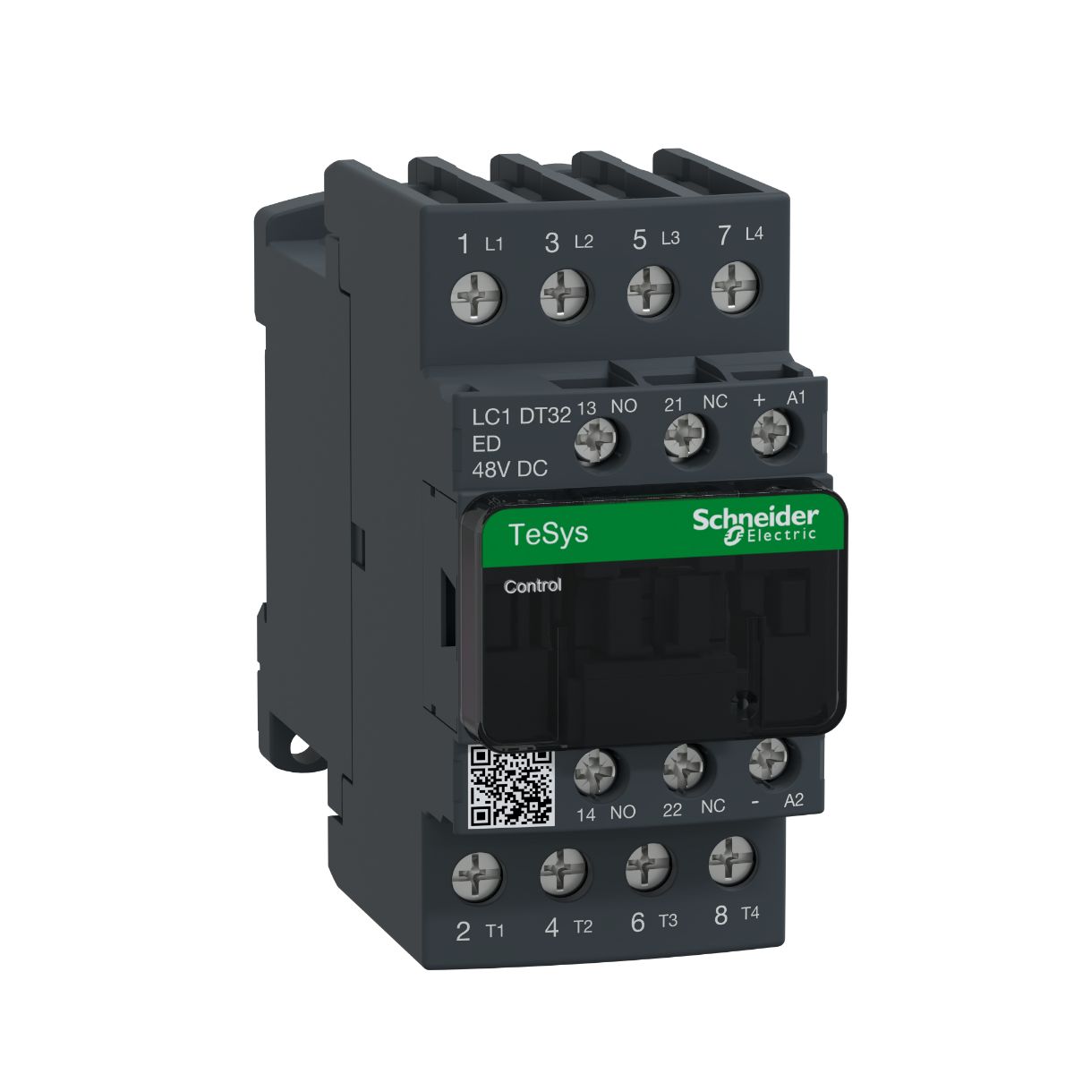 Schneider Electric TeSys D LC1D Contactor, 48 V dc Coil, 4-Pole, 32 A, 2NO + 2NC, 690 V ac/dc