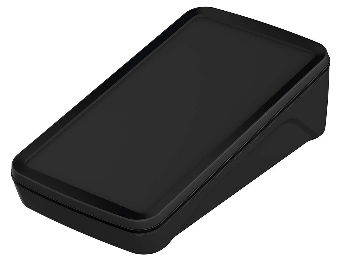 Bopla BoPad Series Black ABS Desktop Enclosure, Sloped Front, 165 x 90 x 47.5mm