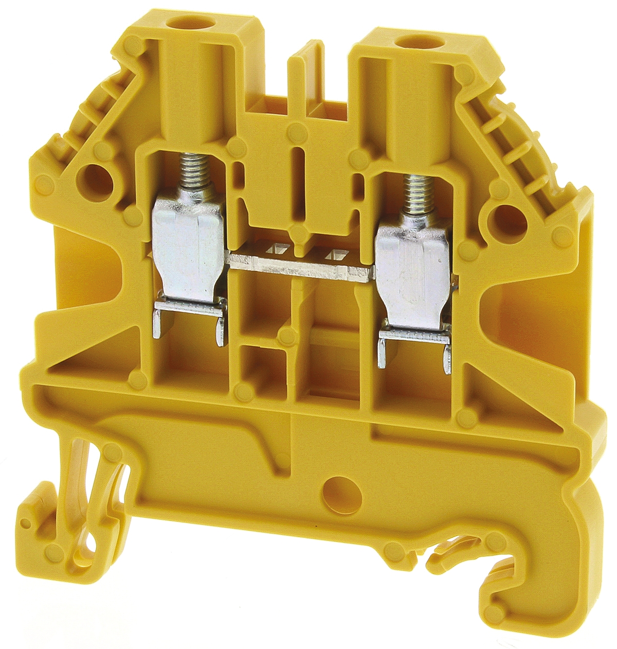 Wieland 58.503.0055.8 WT 2.5 Series Yellow, 2.5mm², Single-Level, Screw Termination, ATEX