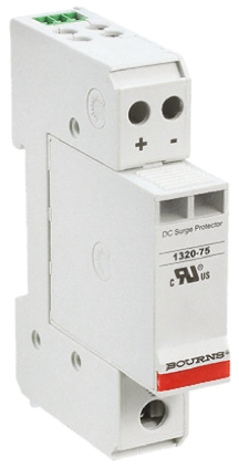 Bourns, 1320 Surge Arrester 100 V dc Maximum Voltage Rating 40kA Maximum Surge Current 2 Pole Protector