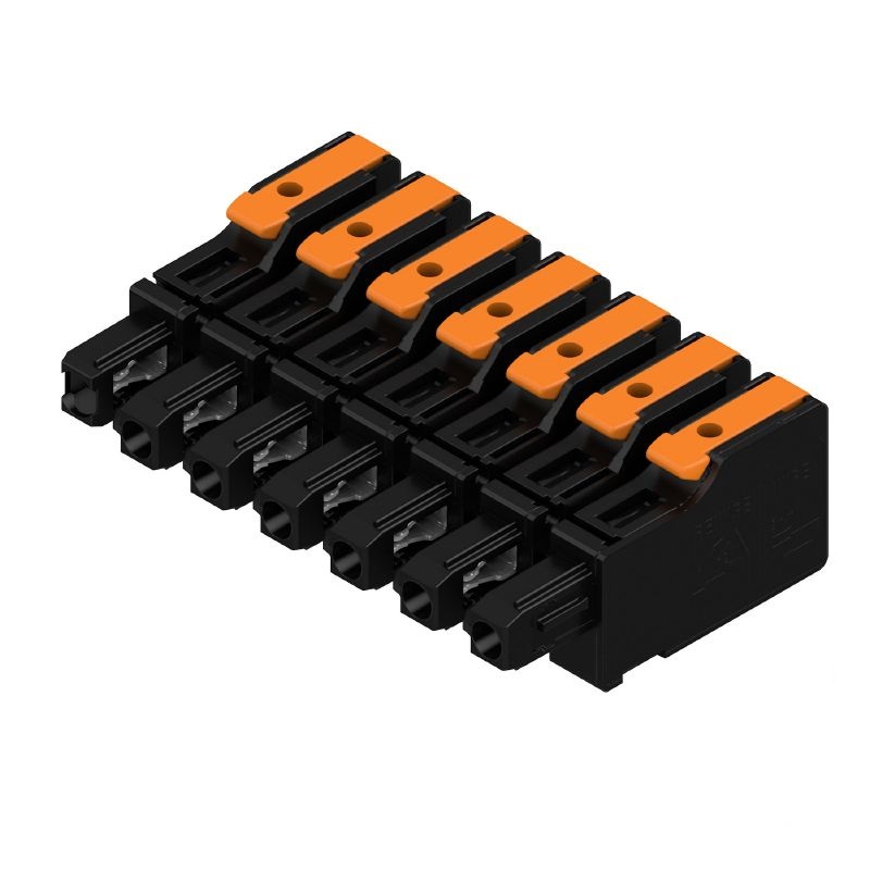 Weidmüller, 7.5mm Pitch, OMNIMATE 4.0, 7 Way, , Pluggable Terminal Block, Plug, PCB Mount, Snap In Termination,