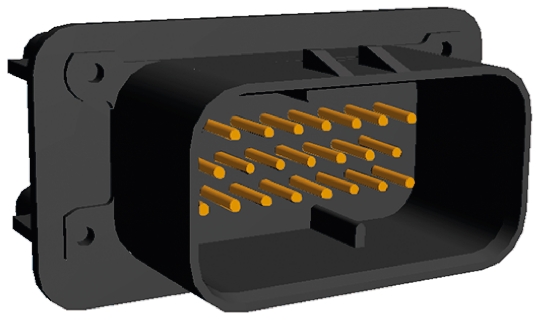 TE Connectivity, AMPSEAL Automotive Connector Plug Black Panel Mount 23 Way, Solder Termination 1-776200-1