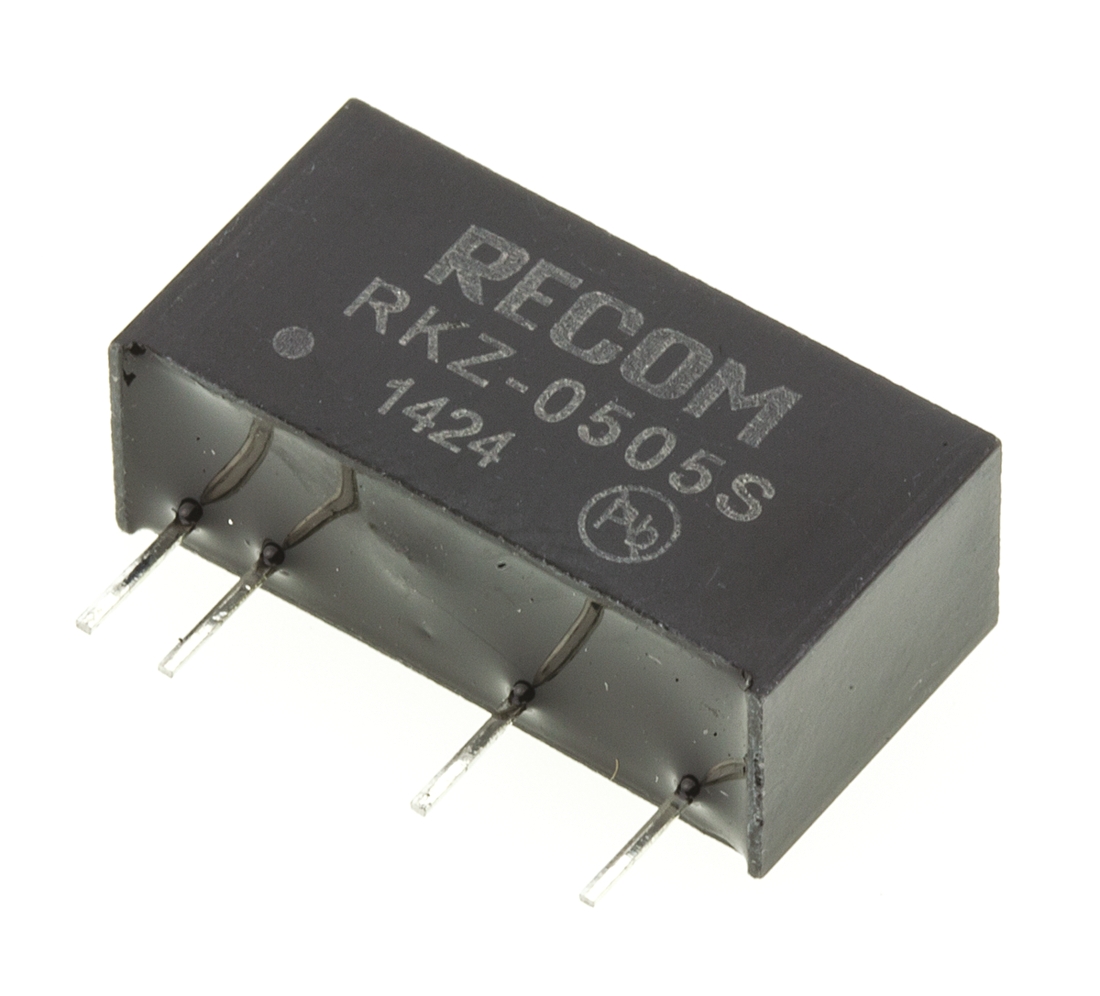Recom RKZ DC-DC Converter, 5V dc/ 400mA Output, 4.5 → 5.5 V dc Input, 2W, Through Hole, +85°C Max Temp -40°C Min