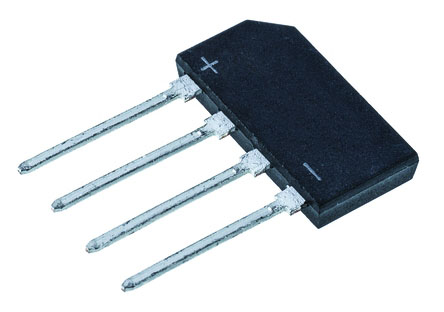 HY Electronic Corp Bridge Rectifier, 2A, 600V, 4-Pin