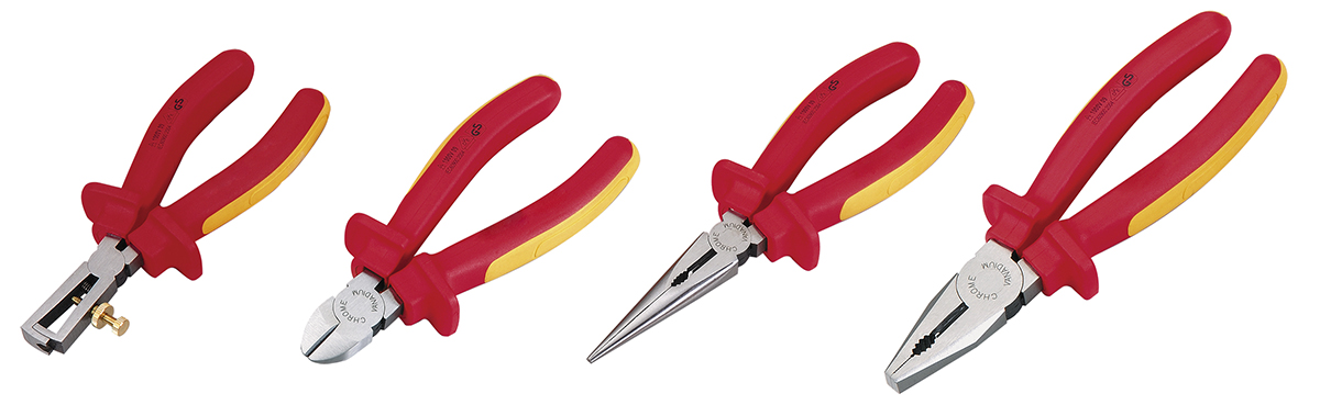 RS PRO 4-Piece Plier Set, 250 mm Overall