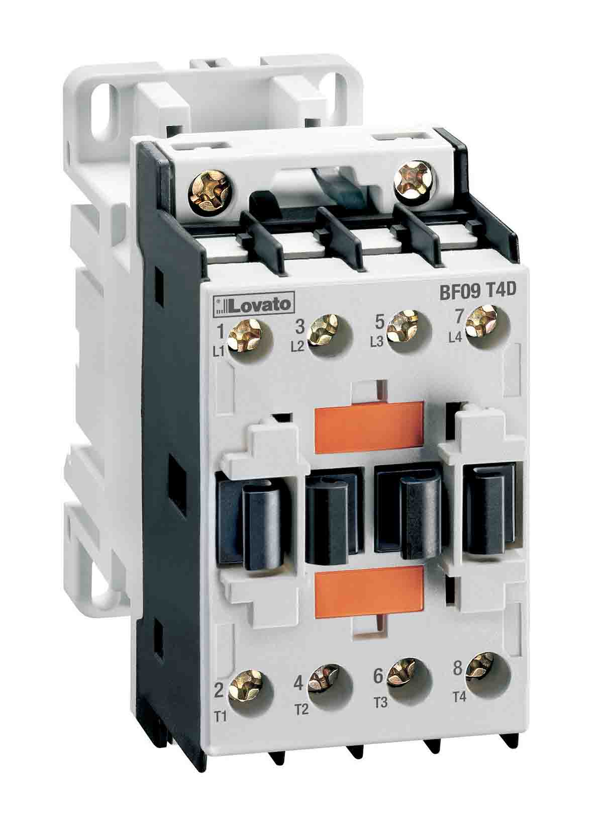 Lovato BF Contactor, 400 V ac Coil, 4-Pole, 28 A, 5.5 kW, 4NO, 660 V ac, 690 V ac