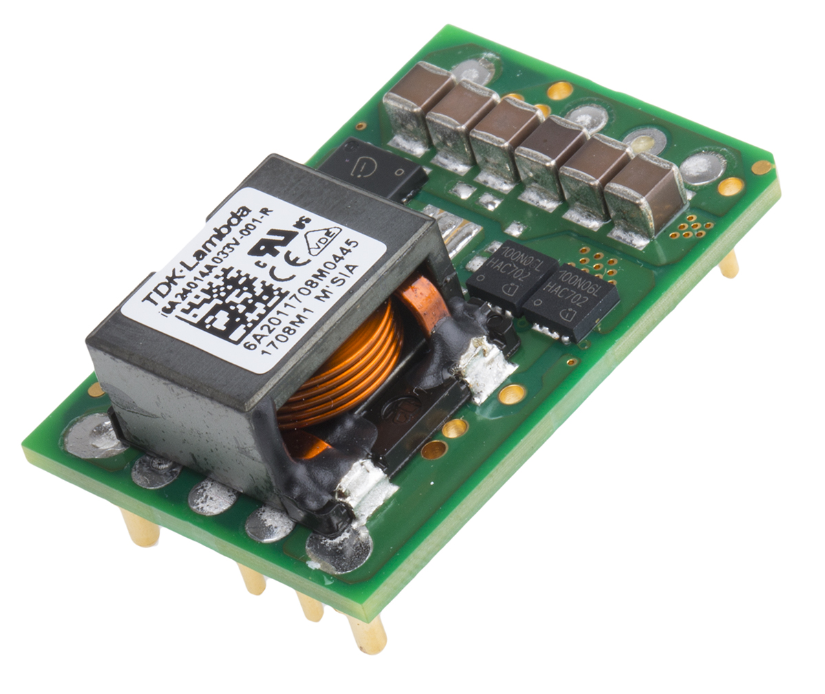 TDK-Lambda i6A DC-DC Converter, 3.3 → 24V dc/ 14A Output, 9 → 40 V dc Input, 250W, PCB Mount, +125°C Max