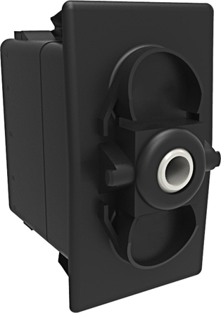Carling Technologies DPST, (On)-Off-(On) Rocker Switch Panel Mount