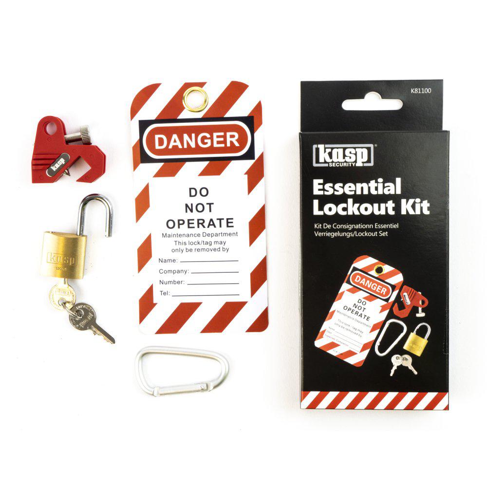 Kasp Brass 1-Lock Brass Fuse lock-off device, MCB