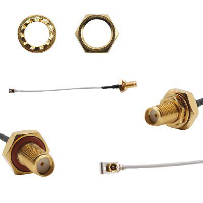 Siretta MHF4 Series, 100 mm, IP67 Coaxial, Terminated 50 Ω