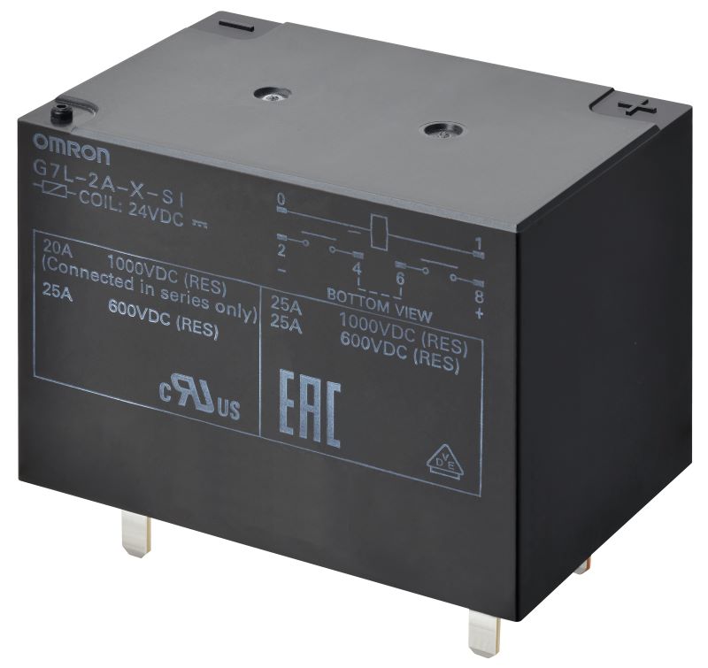 Omron PCB Mount Power Relay, 12V dc Coil, 30A Switching Current, DPST-NO