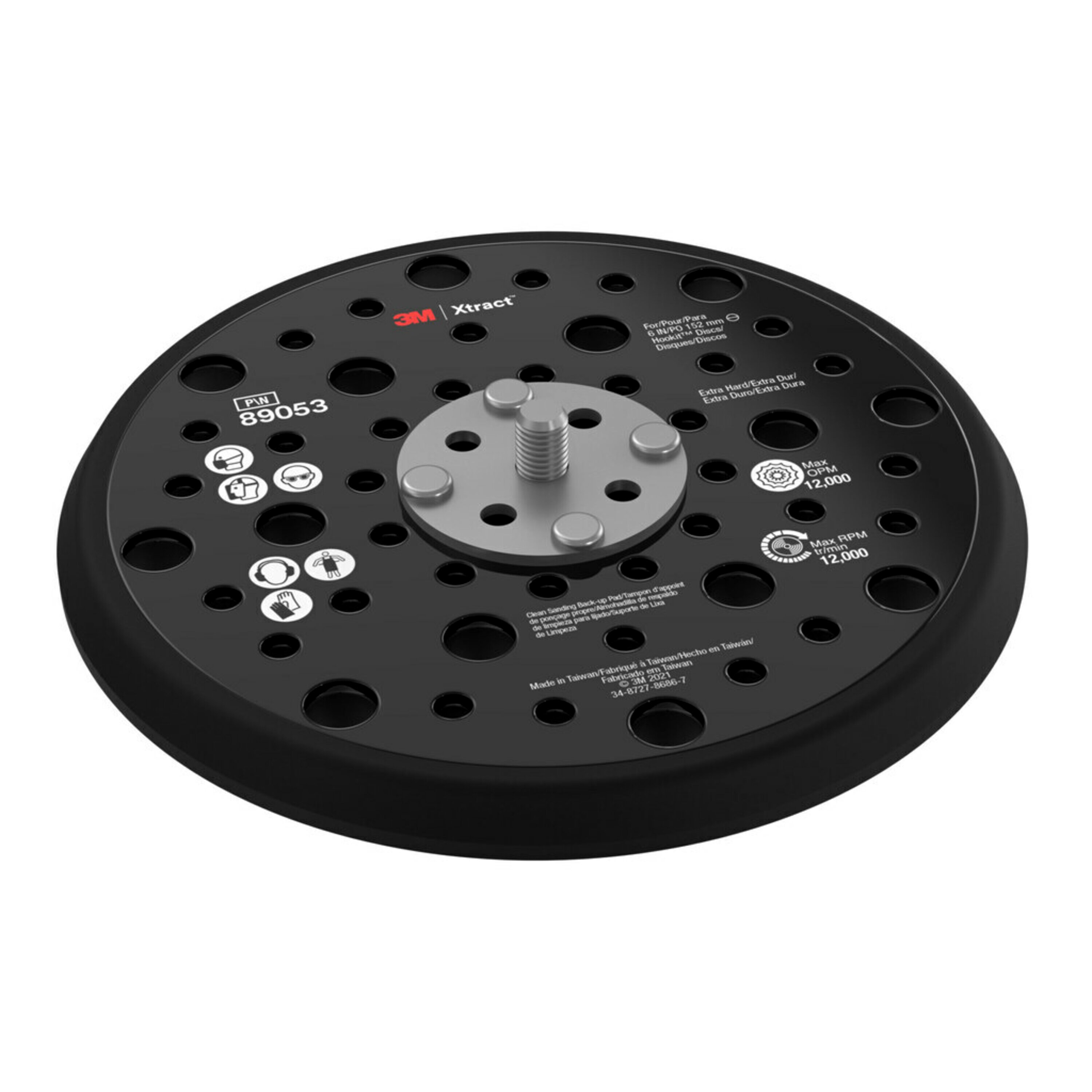 3M 7100273863, 7100273863 Back-Up Pad for 152.4mm Disc