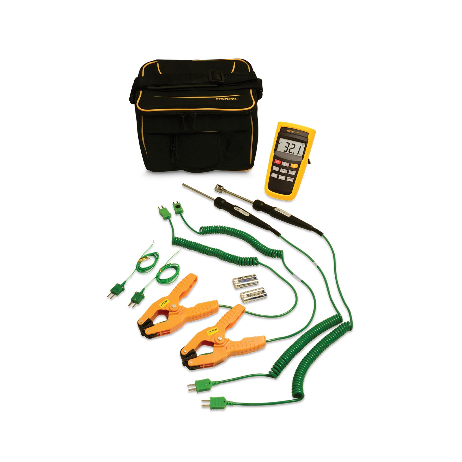 Martindale 175 Thermocouple Digital Thermometer for Heating System, Ventilation System Use, K Probe, +600°C Max - With