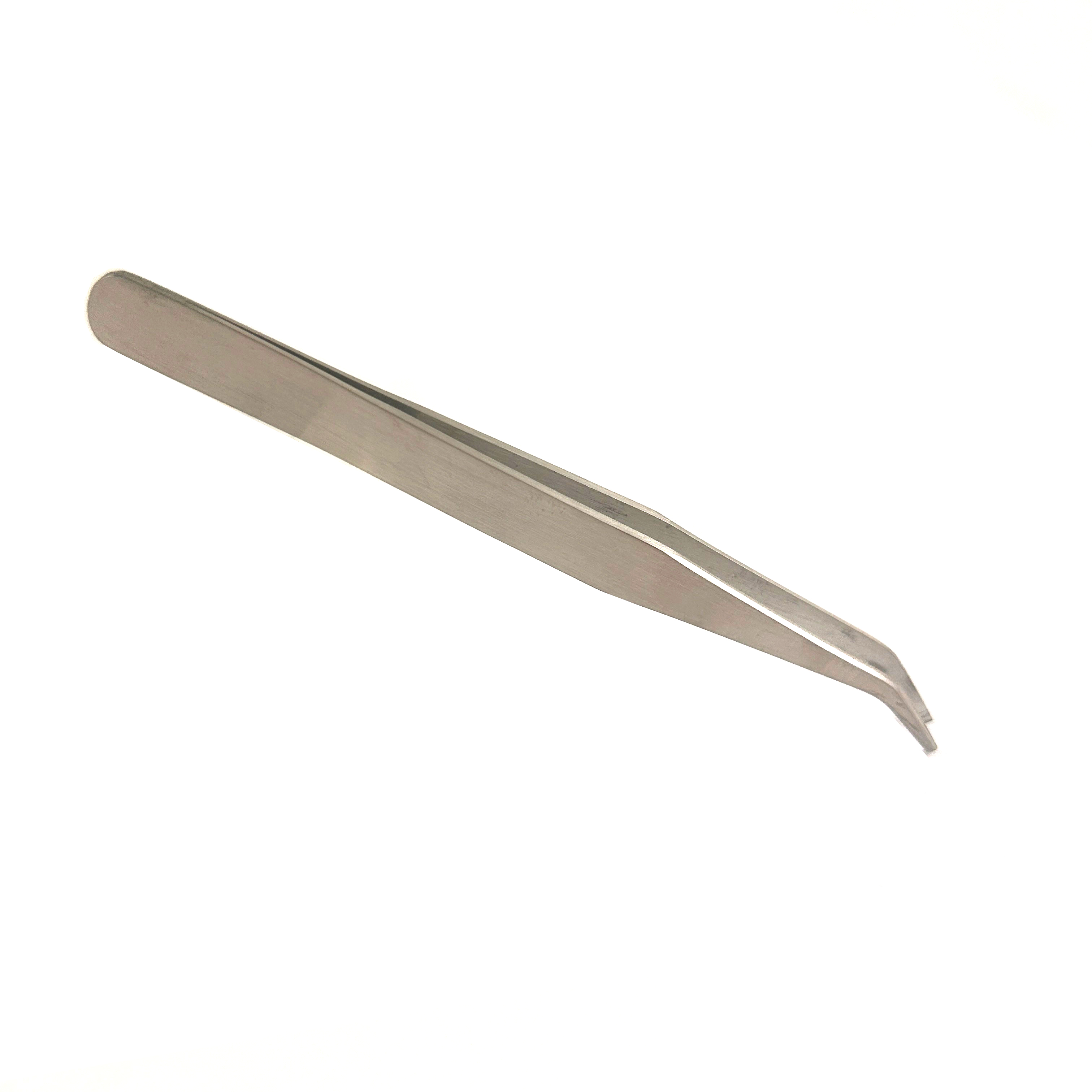 RS PRO 120mm, Low Carbon Austenitic Steel, Angle, Flat, Tweezer