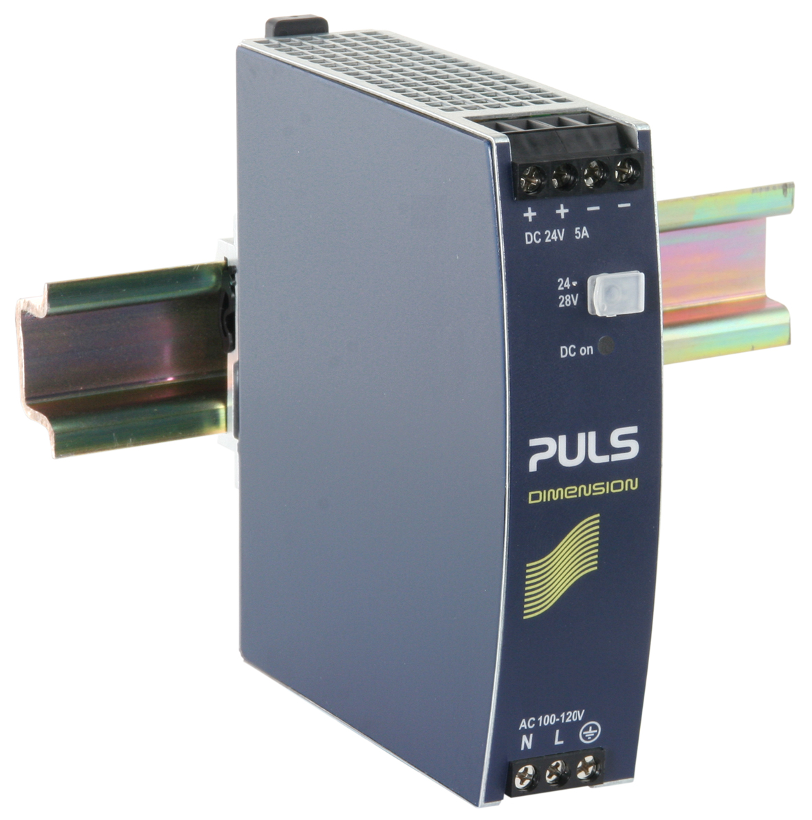 PULS CS5 DIN Rail Power Supply, 120V ac Input, 24V dc Output, 5A Output, 120W