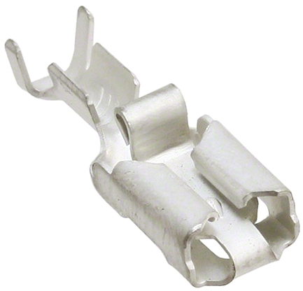 TE Connectivity Positive Lock .250 Mk I Uninsulated Female Spade Connector, Receptacle, 6.35 x 0.81mm Tab Size, 0.8mm²