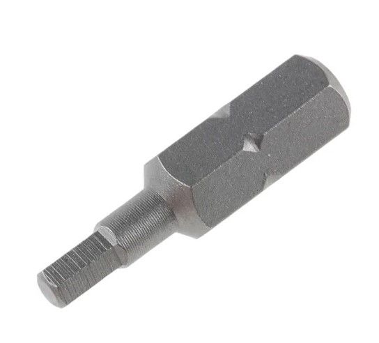 RS PRO Hexagon Screwdriver Bit, 4mm Tip, 1/4 in Drive, 25mm Overall