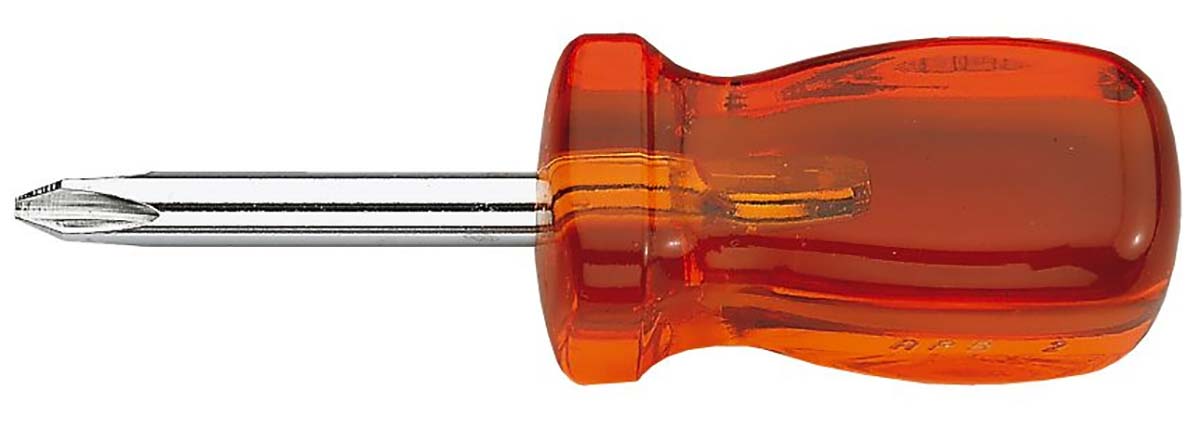 Facom Phillips Stubby Screwdriver, PH1 Tip, 40 mm Blade, 90 mm Overall
