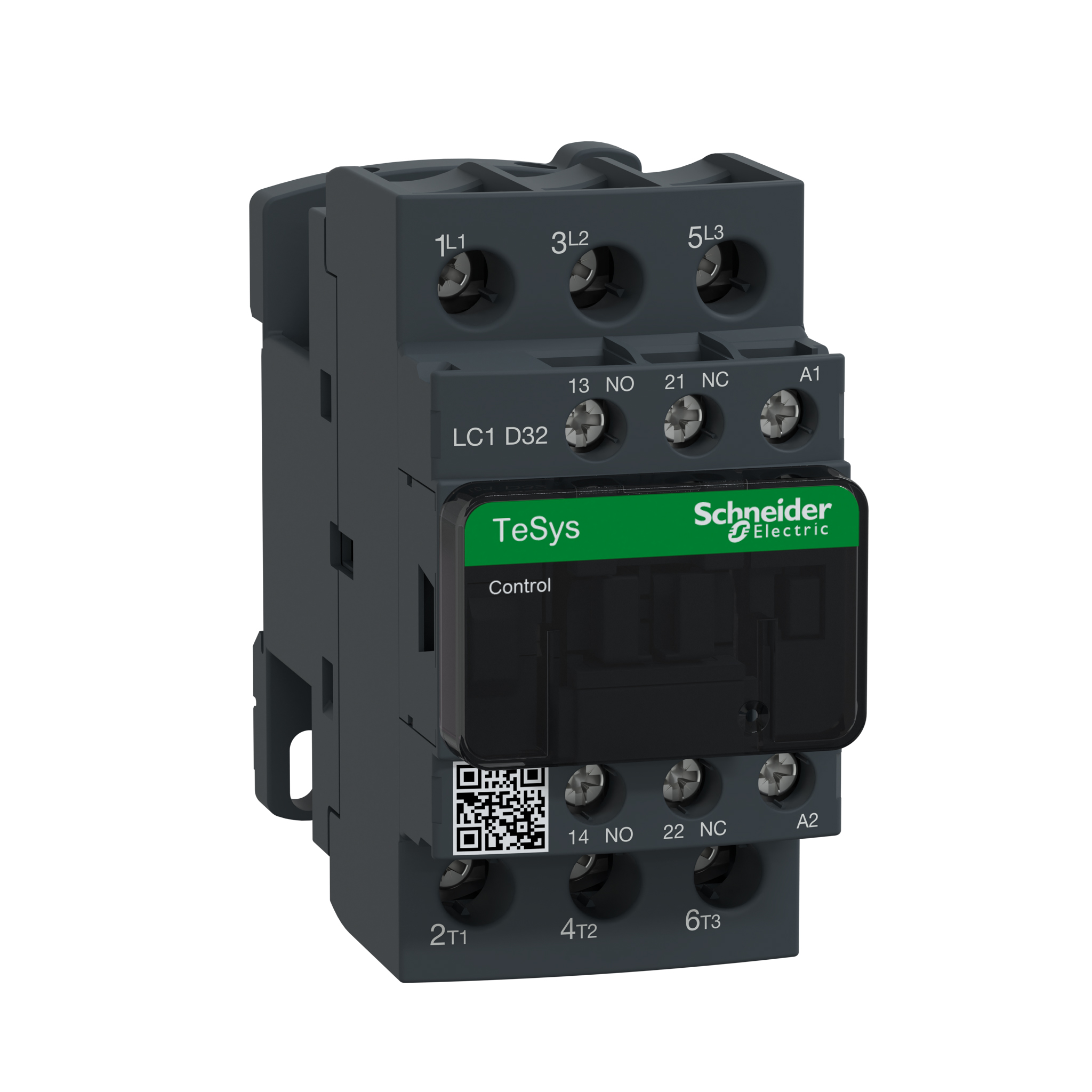 Schneider Electric TeSys D LC1D Contactor, 208 V ac Coil, 3-Pole, 50 A, 18.5 kW, 3NO, 300 V dc, 690 V ac