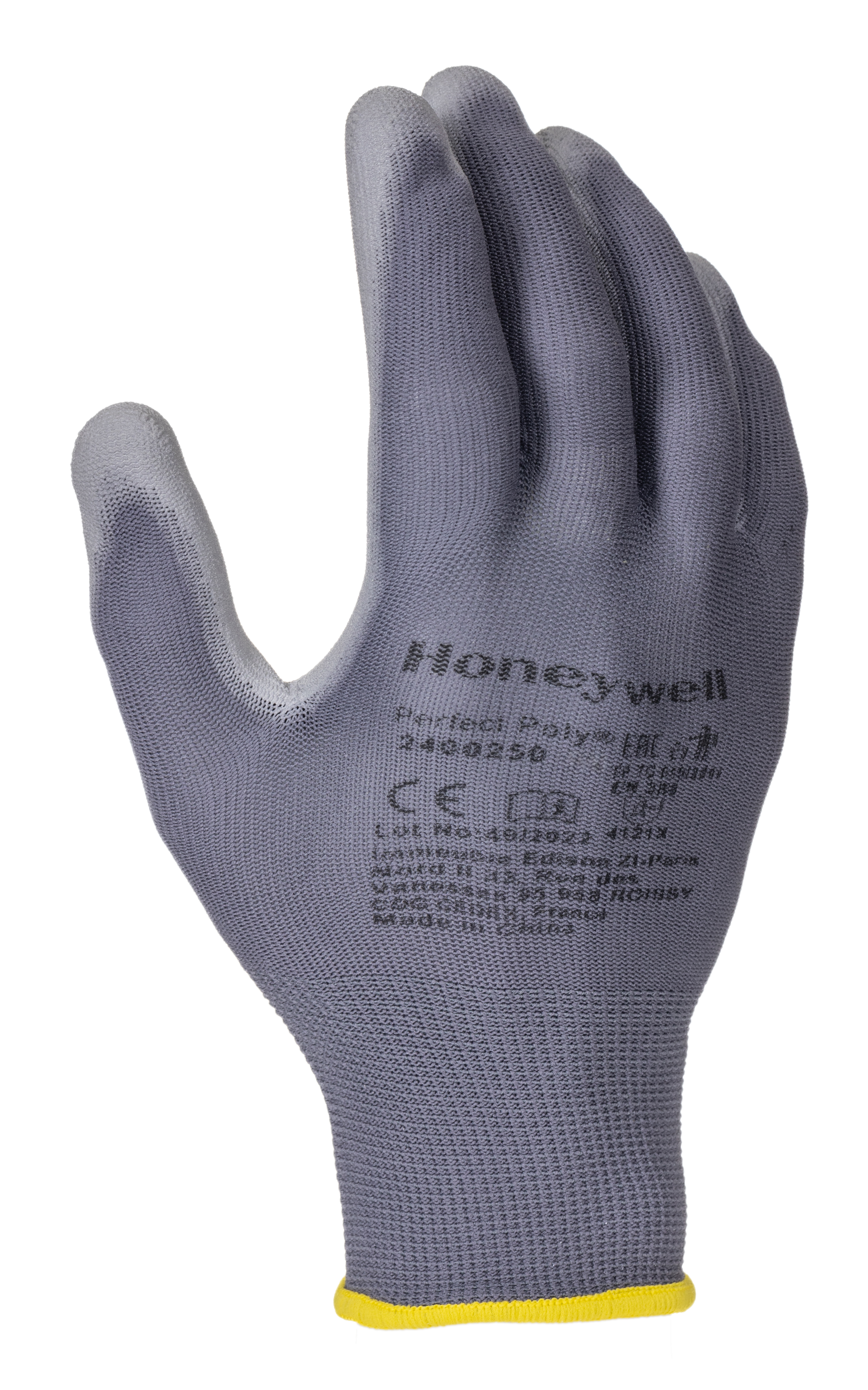 Honeywell Safety Grey Nylon Polyamide Work Gloves, Size 8, Polyurethane Coating
