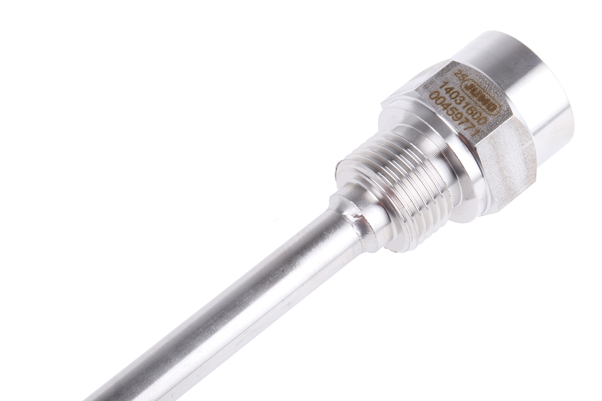Jumo 1/2 BSP Thermowell for Use with Thermocouple, 10mm Probe