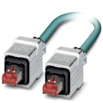Phoenix Contact, 1m Cat5, Blue RJ45 to Male RJ45 Male, Shielded Shielded, Terminated