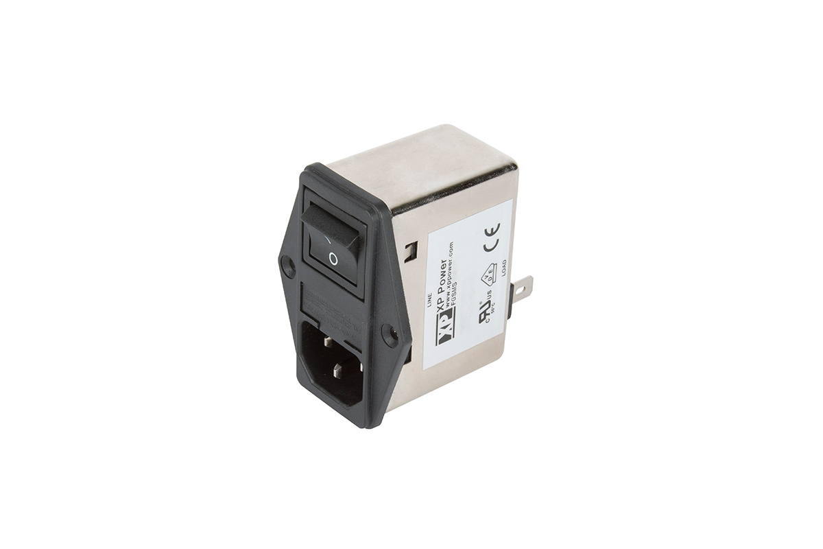 XP Power 10A, 264 V ac Male Screw IEC Inlet Filter 2 Pole FGSMA10BFR, Faston 1 Fuse