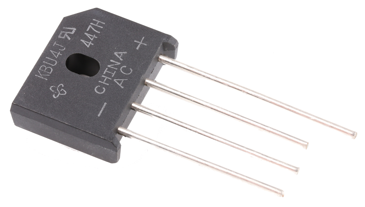 Vishay Bridge Rectifier, 4A, 600V, 4-Pin