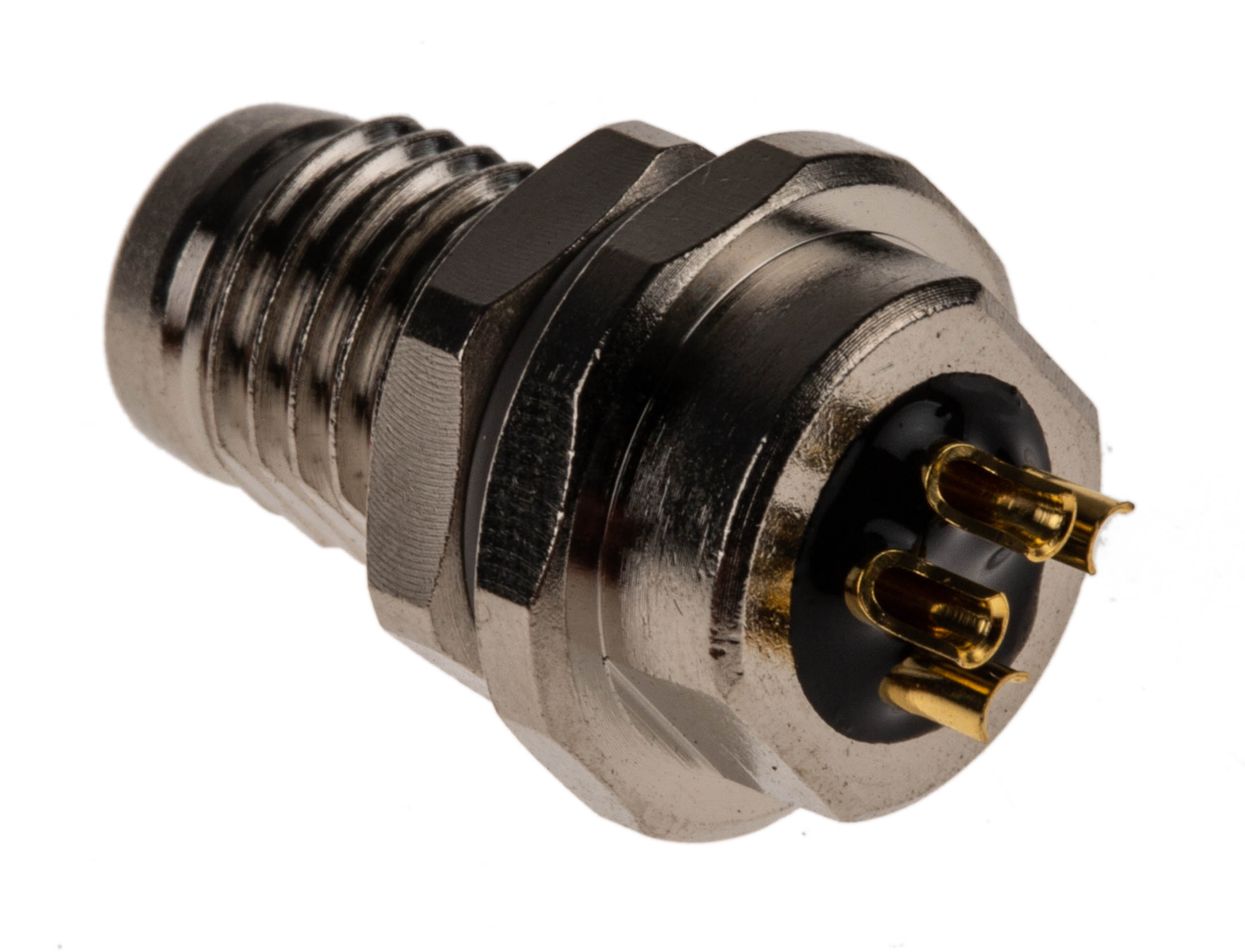 TE Connectivity Circular Connector, 4 Contacts, Rear, M8 Connector, Plug, Male, IP67, M8 Series