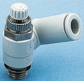 SMC AS Series Threaded Flow Regulator x 8mm Tube Outlet Port