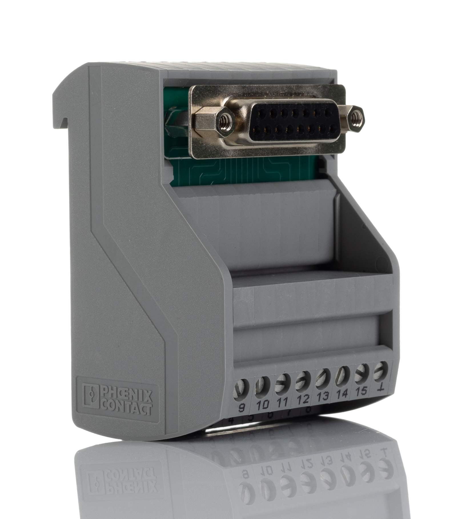 Phoenix Contact 15-Contact Female Interface Module, D-sub Connector, DIN Rail Mount, 2A