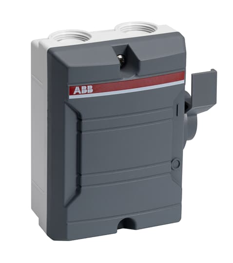 ABB 4P Pole Screw Mount Switch Disconnector - 25A Maximum Current, 7.5kW Power Rating, IP65